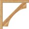 Ekena Millwork Westlake Block Rough Sawn Bracket w/ Offset Brace, Western Red Cedar, 6"W x 48"D x 48"H BKT0604X48X48WTL05RWR - alternate 4